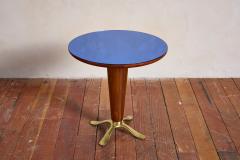 Paolo Buffa Paolo Buffa Table w Blue Glass - 4530705