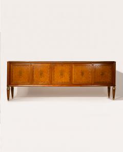 Paolo Buffa Paolo Buffa Walnut and Birch Burl Sideboard with Marble Top Italy 1956 - 4360329