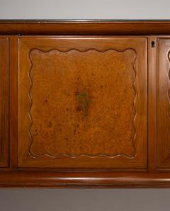 Paolo Buffa Paolo Buffa Walnut and Birch Burl Sideboard with Marble Top Italy 1956 - 4360332