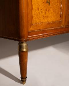 Paolo Buffa Paolo Buffa Walnut and Birch Burl Sideboard with Marble Top Italy 1956 - 4360333