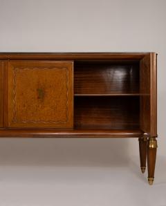 Paolo Buffa Paolo Buffa Walnut and Birch Burl Sideboard with Marble Top Italy 1956 - 4360338