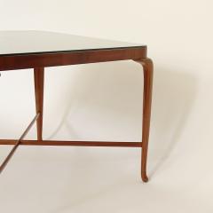 Paolo Buffa Paolo Buffa Wooden Coffee Table with Squares Top Italy 1940s - 3016476