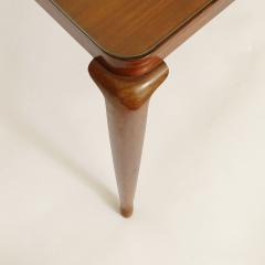 Paolo Buffa Paolo Buffa Wooden Coffee Table with Squares Top Italy 1940s - 3016477