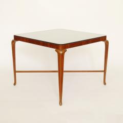 Paolo Buffa Paolo Buffa Wooden Coffee Table with Squares Top Italy 1940s - 3016478