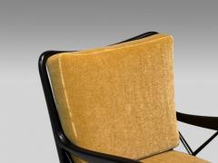 Paolo Buffa Paolo Buffa attr Italian Mid Century Modern Camel Mohair Lounge Chairs 1940s - 4098443
