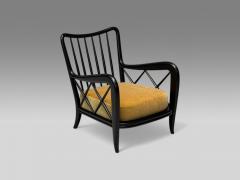 Paolo Buffa Paolo Buffa attr Italian Mid Century Modern Camel Mohair Lounge Chairs 1940s - 4098445