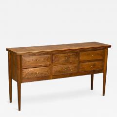 Paolo Buffa Paolo Buffa attr Italian Modern Oak Brass Sideboard Italy 1950s - 4250080