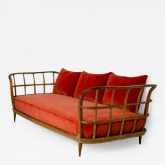 Paolo Buffa Paolo Buffa extraordinary daybed in cherry wood - 2213596