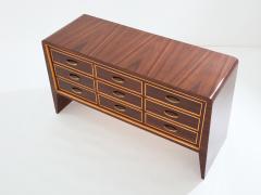 Paolo Buffa Paolo Buffa rosewood sycamore and brass chest of drawers 1940s - 3916507