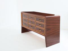 Paolo Buffa Paolo Buffa rosewood sycamore and brass chest of drawers 1940s - 3916508