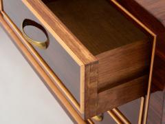 Paolo Buffa Paolo Buffa rosewood sycamore and brass chest of drawers 1940s - 3916509