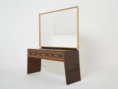 Paolo Buffa Paolo Buffa rosewood sycamore and brass console vanity 1940s - 3087043