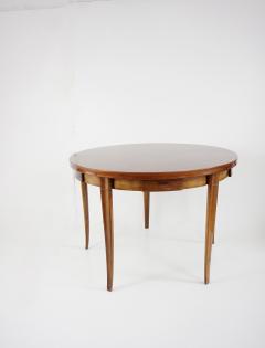 Paolo Buffa Paolo Buffa round center or game table walnut five hidden drawers 1950 - 4125052