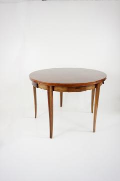 Paolo Buffa Paolo Buffa round center or game table walnut five hidden drawers 1950 - 4125053