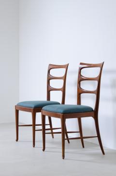 Paolo Buffa Paolo Buffa set of six elegant dining chairs in walnut - 2278202