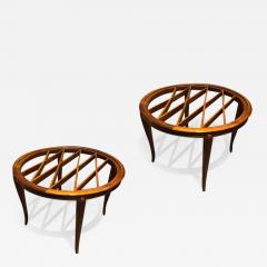 Paolo Buffa Paolo Buffa superb pair of coffee table with glass top - 1163471