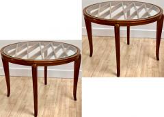 Paolo Buffa Paolo Buffa superb pair of coffee table with glass top - 2522440