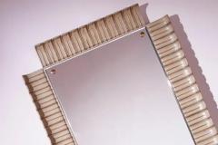 Paolo Buffa Paolo Buffa wooden lacquered mirror Italy 1940s - 3476199