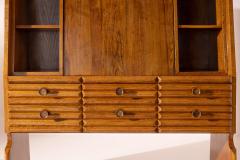 Paolo Buffa Paolo buffa chestnut cabinet with drop down front and drawers Italy 1940s - 4205791
