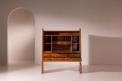 Paolo Buffa Paolo buffa chestnut cabinet with drop down front and drawers Italy 1940s - 4205832