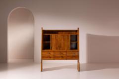 Paolo Buffa Paolo buffa chestnut cabinet with drop down front and drawers Italy 1940s - 4205834