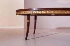 Paolo Buffa Paolo buffa coffee table with painted and gilded wood and a mirrored glass top - 3476272