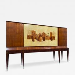 Paolo Buffa Parchment Italian Sideboard by Paolo Buffa 1950 - 3384642