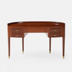 Paolo Buffa Rare Mahogany and Maple Vanity Table and Stool Attributed to Paolo Buffa - 4686265