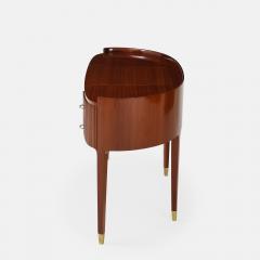 Paolo Buffa Rare Mahogany and Maple Vanity Table and Stool Attributed to Paolo Buffa - 4686268