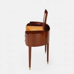 Paolo Buffa Rare Mahogany and Maple Vanity Table and Stool Attributed to Paolo Buffa - 4686269
