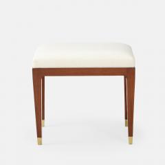 Paolo Buffa Rare Mahogany and Maple Vanity Table and Stool Attributed to Paolo Buffa - 4686378