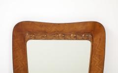 Paolo Buffa Rare Walnut Radicca Mirror by Paolo Buffa - 3793082