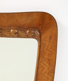 Paolo Buffa Rare Walnut Radicca Mirror by Paolo Buffa - 3793089