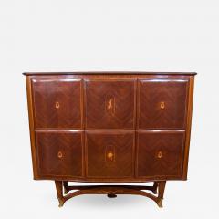 Paolo Buffa Rosewood Parquetry Bar Cabinet Attr Paolo Buffa - 1324498