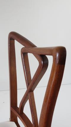 Paolo Buffa Set of Rare Important Walnut 12 Dining Chairs Attributed Paolo Buffa circa 1950 - 1907525