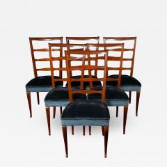 Paolo Buffa Set of Six Italian Midcentury Dining Chairs by Paolo Buffa 1950 - 1446580