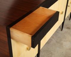 Paolo Buffa Vintage 1940s Italian Sideboard in Palisander and Parchment with Brass Pulls - 4292514