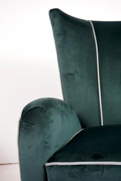 Paolo Buffa pair of green velvet Paolo Buffa armchairs 1950 - 3374549
