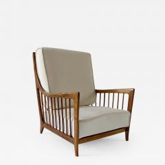 Paolo Buffa rare Paolo Buffa white cherrywood armchair 118 F 1950 - 2012792