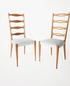 Paolo Buffa set of 8 Paolo Buffa fine high dining chairs 1950 - 4124150