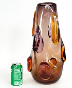 Paolo Crepax Monumental Vintage Paolo Crepax Blown Murano Glass Vase Signed Dated 90 - 4611510
