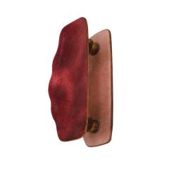 Paolo De Poli Mid Century Paolo De Poli Red Enameled Copper Italian Door Handle circa 1960 - 2369666