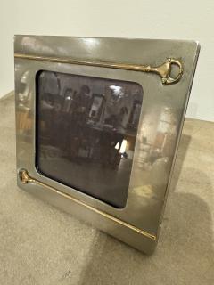 Paolo Gucci Gucci Square Photo Frame in Brass Italy 1980s - 4229507