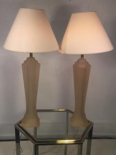 Paolo Gucci PAIR OF SCULPTED MODERN FROSTED RESIN LAMPS BY PAOLO GUCCI - 767843