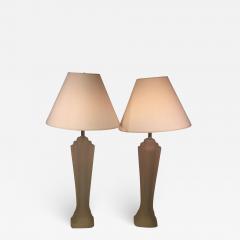 Paolo Gucci PAIR OF SCULPTED MODERN FROSTED RESIN LAMPS BY PAOLO GUCCI - 770298