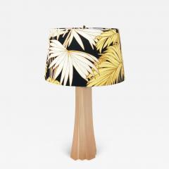 Paolo Gucci Paolo Gucci Art Deco Skyscraper Table Lamp Lucite Brass Velvet Italy 1980s - 4065387