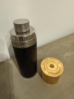 Paolo Gucci Vintage Cylindrical Gucci Bottle Black Gold Made in Italy 1980s - 4229402
