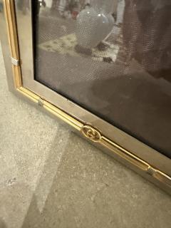 Paolo Gucci Vintage Italian Gucci Brass Chrome Square Picture Frame 1980s - 4229366