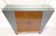 Paolo Pallucco Italian Mid Century Modern Pair of Copper Grey Lacquer Sideboards by Pallucco - 2967561