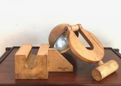 Paolo Pallucco Rare Articulated lamp in Wood - 1422423